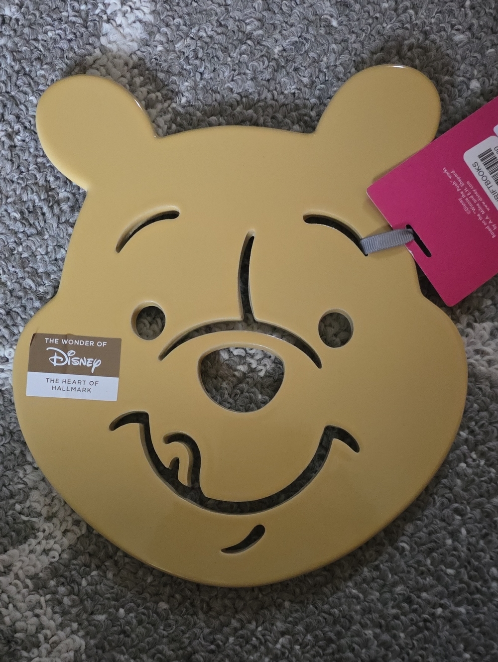 Disney Winnie the Pooh Mustard Yellow Trivet